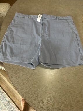 Banana Republic Blue and White Pinstripe Shorts